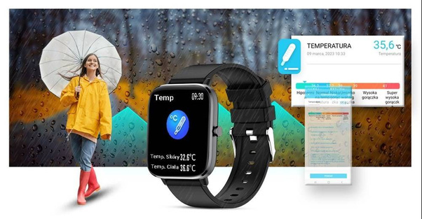 Smartwatch Giewont GW230-2 Czarny-Czarny