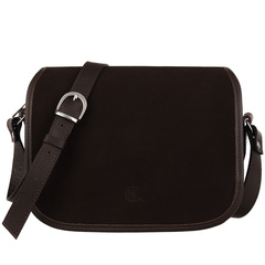 Brązowa torebka damska ze skóry licowej i welurowej Canaletto TD624s19-348