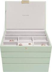 Szkatułka na biżuterię Stackers poczwórna classic zieleń szałwiowa