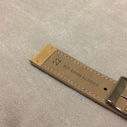 LAVVU Beżowy szyty pasek SPORT z luksusowej skóry Top Grain - 22