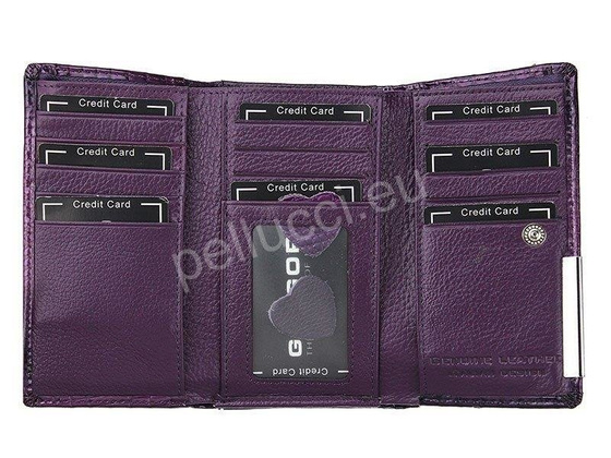 Portfel damski skórzany PELLUCCI GF108 Zielony