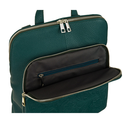 Torbo-plecak damski Canaletto z tłoczeniem w kwiaty TPD490s312t4
