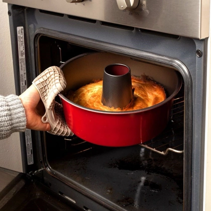 Forma do pieczenia ciasta tarty babki z kominem tortownica zestaw komplet form TAURUS