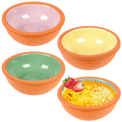 Naczynie do zapiekania / miska kamionkowa kokilka zestaw 140 ml 4 szt.