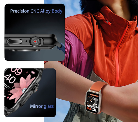 Smartwatch Damski RUBICON RNCF06 Rose Gold/Pink SMARUB223