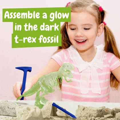 Fossil Excavation Kit V. Gra edukacyjna dostarczany ze składaną torbą prezentową
