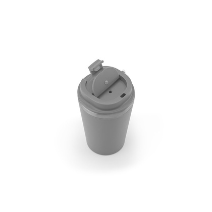 SPITZ. Kubek podróżny ze stali nierdzewnej (90% z recyklingu) z podwójnymi ściankami i matowym wykończeniem 460 ml