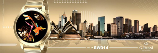 Damski SMARTWATCH G.Rossi SW014-4 Złoty