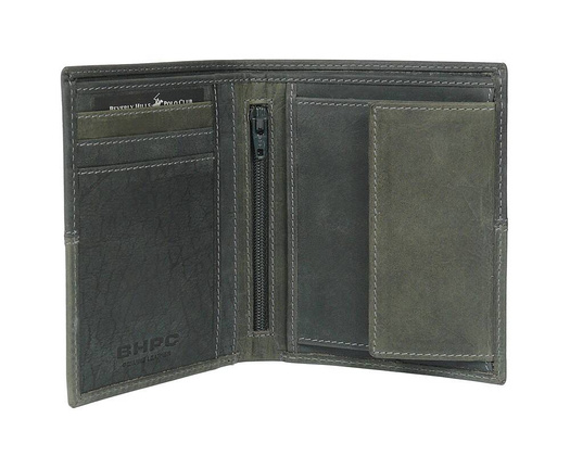 BH-263 OKLAHOMA Portfel męski skórzany Czarny