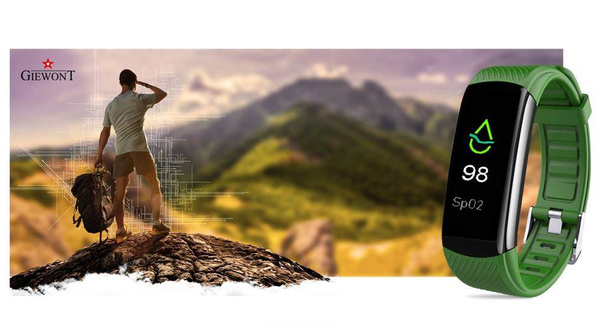 Smartband Giewont GW200-5 + Dodatkowy pasek  zielony