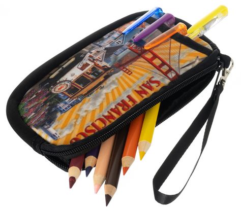 Etui kolorowe piórnik portmonetka dla dzieci