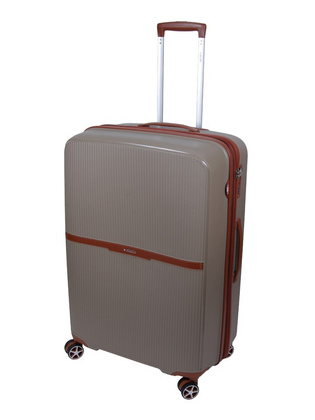 Walizka DIELLE 190 4k 76 cm duża tortora PP z poszerzeniem