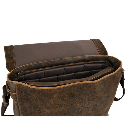 Torba męska Canaletto vintage brązowa skóra naturalna 14 cali TM258s235