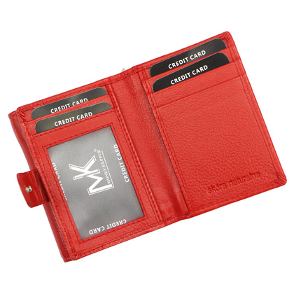 Skórzany męski portfel Money Kepper CN-1103 niebieski