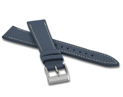 LAVVU Granatowy wodoodporny pasek DAVINCI z luksusowej skóry Top Grain - 18