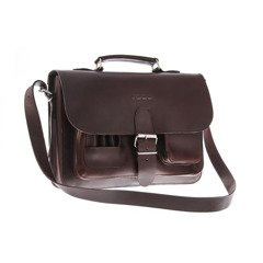 Uniwersalna teczka skóra 3w1 KEMER VOOC Vintage P13 brąz