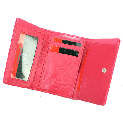 Portfel damski skórzany PIERRE CARDIN 07 SHINY 117 Czarny