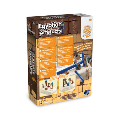 Ancient Egypt Excavation Kit V. Gra edukacyjna dostarczany ze składaną torbą prezentową