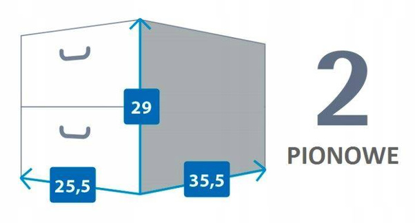 Pudełko kartonowe 2 szuflady pionowe OWOCE JABŁKO