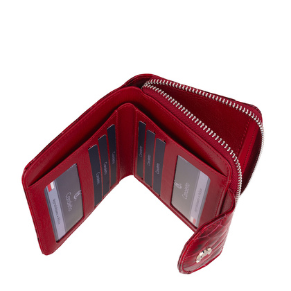 Czerwony portfel damski Canaletto – elegancja, funkcjonalność i ochrona RFID PD1266s90