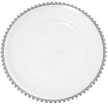 Podtalerz przezroczysty ze srebrnymi kuleczkami