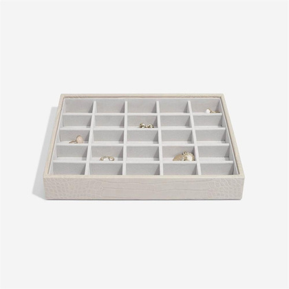 Szkatułka na biżuterię Stackers Croc potrójna classic putty
