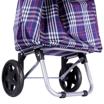 Wózek z torbą na zakupy kratka 30 l