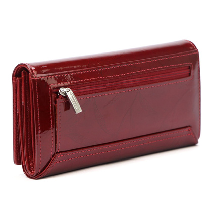 Duży skórzany portfel damski Pierre Cardin 