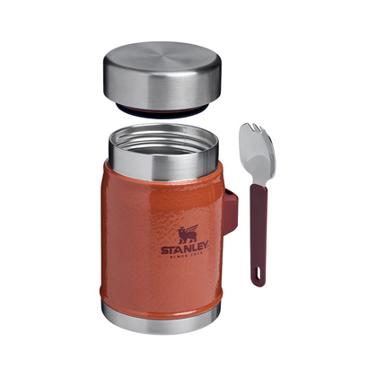 Termos obiadowy ze sztućcem Classic 0,4 L Hammertone Clay / Stanley