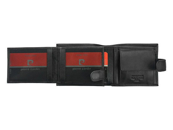 Pierre Cardin Nieduży skórzany portfel męski 