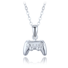 MINET Srebrny naszyjnik kontroler do gier