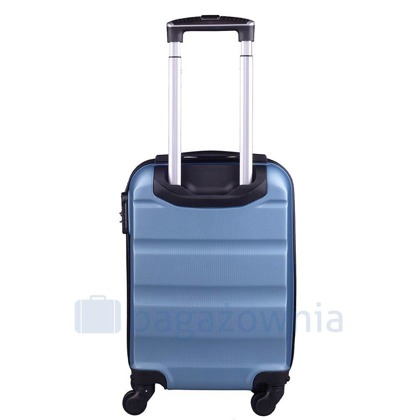 Bardzo mała kabinowa walizka KEMER WINGS AT01 XS Metaliczny Niebieski