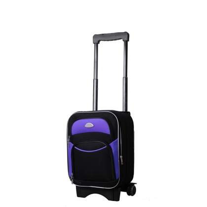Bardzo mała walizka PELLUCCI RGL 773 WIZZ AIR Czarno / Fioletowy