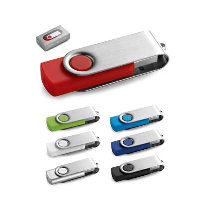 CLAUDIUS 16GB. Pamięć flash USB 16 GB z metalowym klipsem