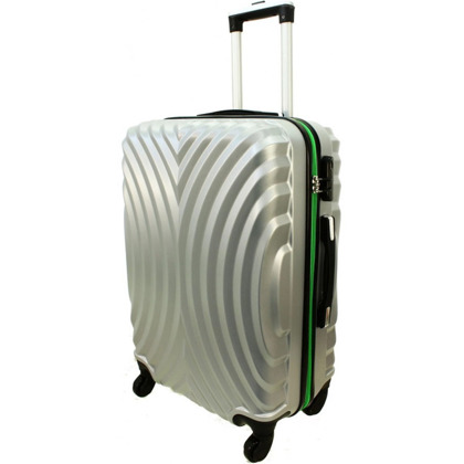 Duża walizka PELLUCCI RGL 760 L Srebrno Zielona