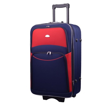 Duża walizka PELLUCCI RGL 773 L Granatowo Czerwona