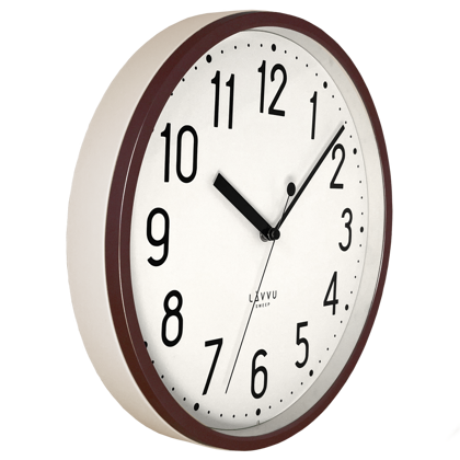 LAVVU Brązowy zegar PASTELS SWEEP - 3 LATA GWARANCJA ⌀29,5cm