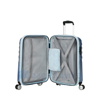 Mała kabinowa walizka AMERICAN TOURISTER WAVEBREAKER 122822 Błękitna