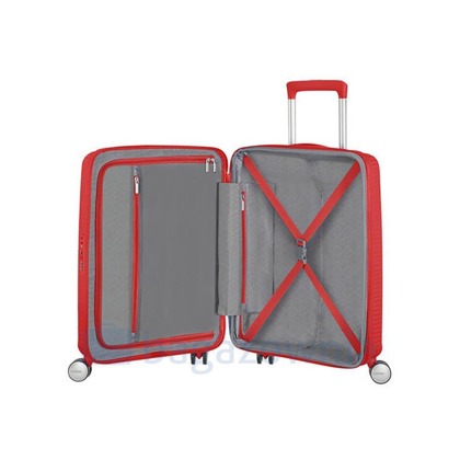 Mała walizka kabinowa AMERICAN TOURISTER SOUNDBOX 88472 Czerwona
