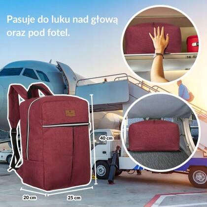 Plecak podróżny spełniający wymogi podręcznego bagażu