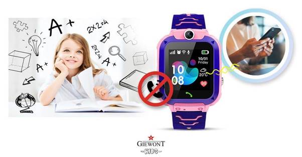 Smartwatch Dziecięcy Giewont SIM SOS GW510-1 PINK