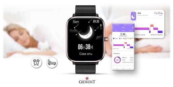 Smartwatch Giewont GW230-3 Różowe Złoto-Czarny