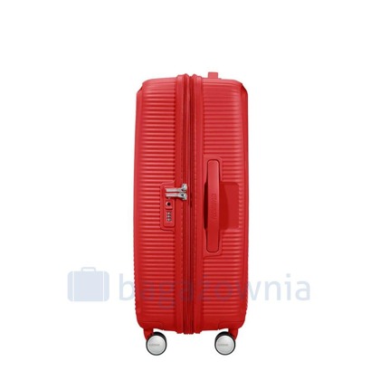 Średnia walizka AMERICAN TOURISTER SOUNDBOX 88473 Czerwona