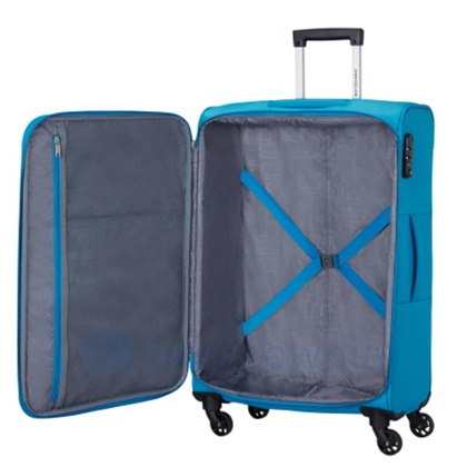 Średnia walizka AMERICAN TOURISTER SPRING HILL 64574 Niebieska