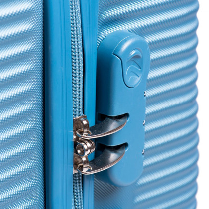 Średnia walizka KEMER 203 M Niebieska