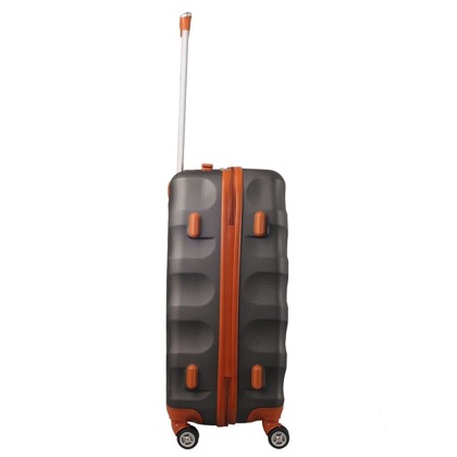 Średnia walizka KEMER RGL EXCLUSIVE 6881M Szaro brązowa