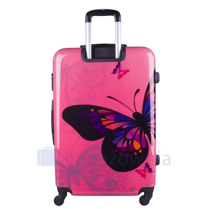 Średnia walizka KEMER RGL PRINT M Motyl