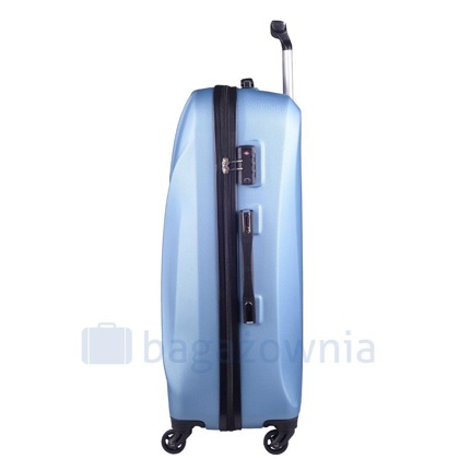 Średnia walizka KEMER WINGS 518 M Metaliczny Niebieski