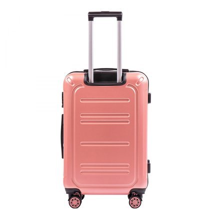 Średnia walizka KEMER WINGS PC175 M Różowa
