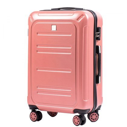 Średnia walizka KEMER WINGS PC175 M Różowa